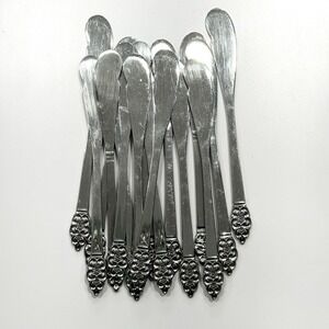 Oneida NORDIC CROWN Stainless Flatware - Set of 16 Flat Handle Butter Spreader